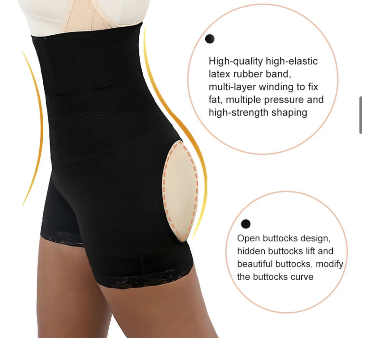 Women Waist Bandage Wrap Trimmer Belt Waist Trainer Shaperwear Tummy Control with booty lifting shorts